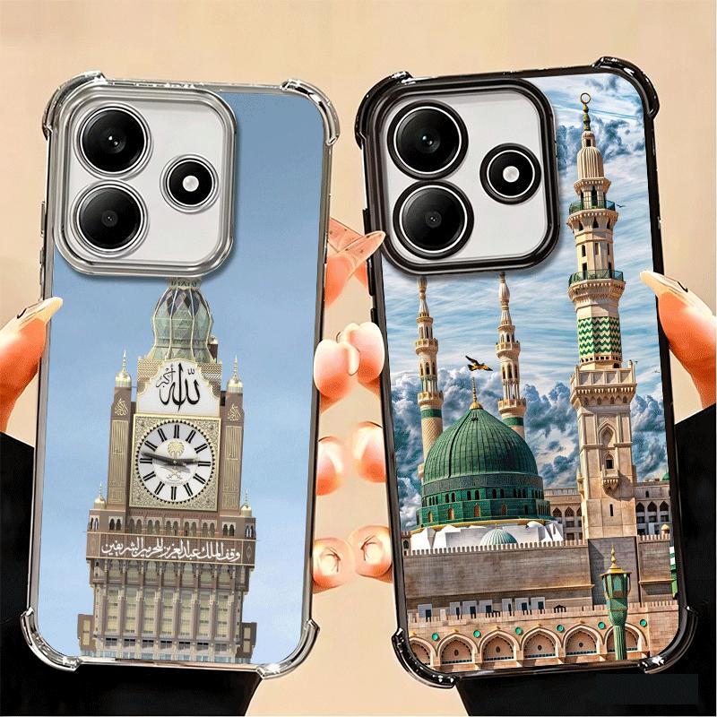 Islam Muslim Mosque Soft Phone Case For Xiaomi Poco X7 X8 Pro Max X6 X5 X3 F8 Ultra F7 M8 M7 M5S Redmi 15C 15A 15 14C 13C 12C 13