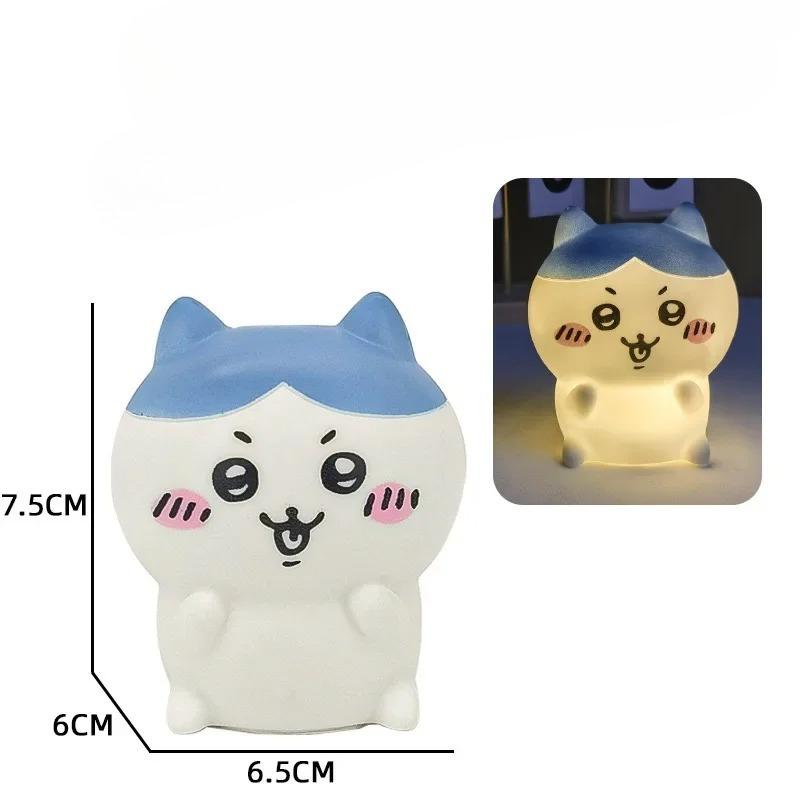 Chiikawa Anime LED Night Light  Hachiware  Usagi Rabbit Lamp Bedroom Desktop Decor Birthday Gift for Children Best Gift Toy