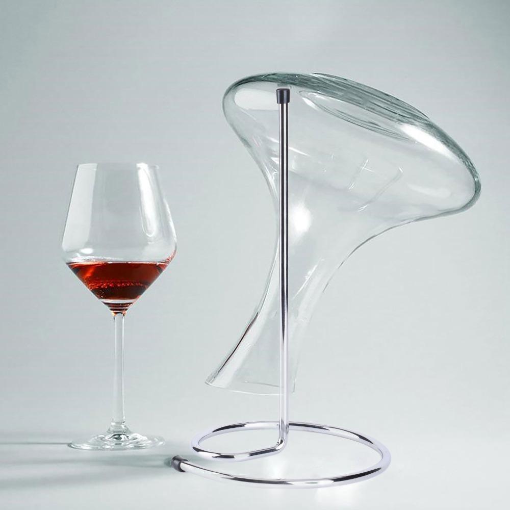 Stainless Steel Wine Decanter Drying Stand Upside Down Decanting Stand Countertop