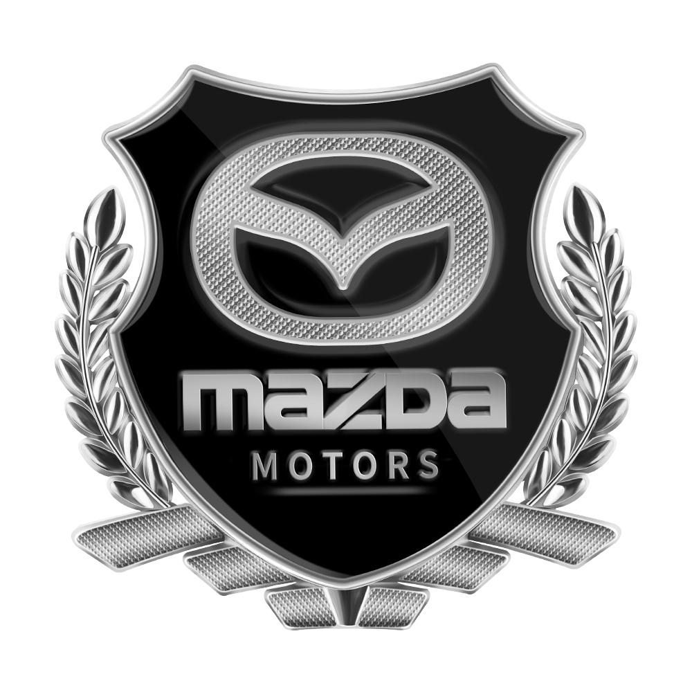 1Pc Metal Car Fender Trunk Body Stickers Accessories For Mazda Axela Atenza Speed 6 MS Demio MPS Miata Skyactiv 323 626 Angksela