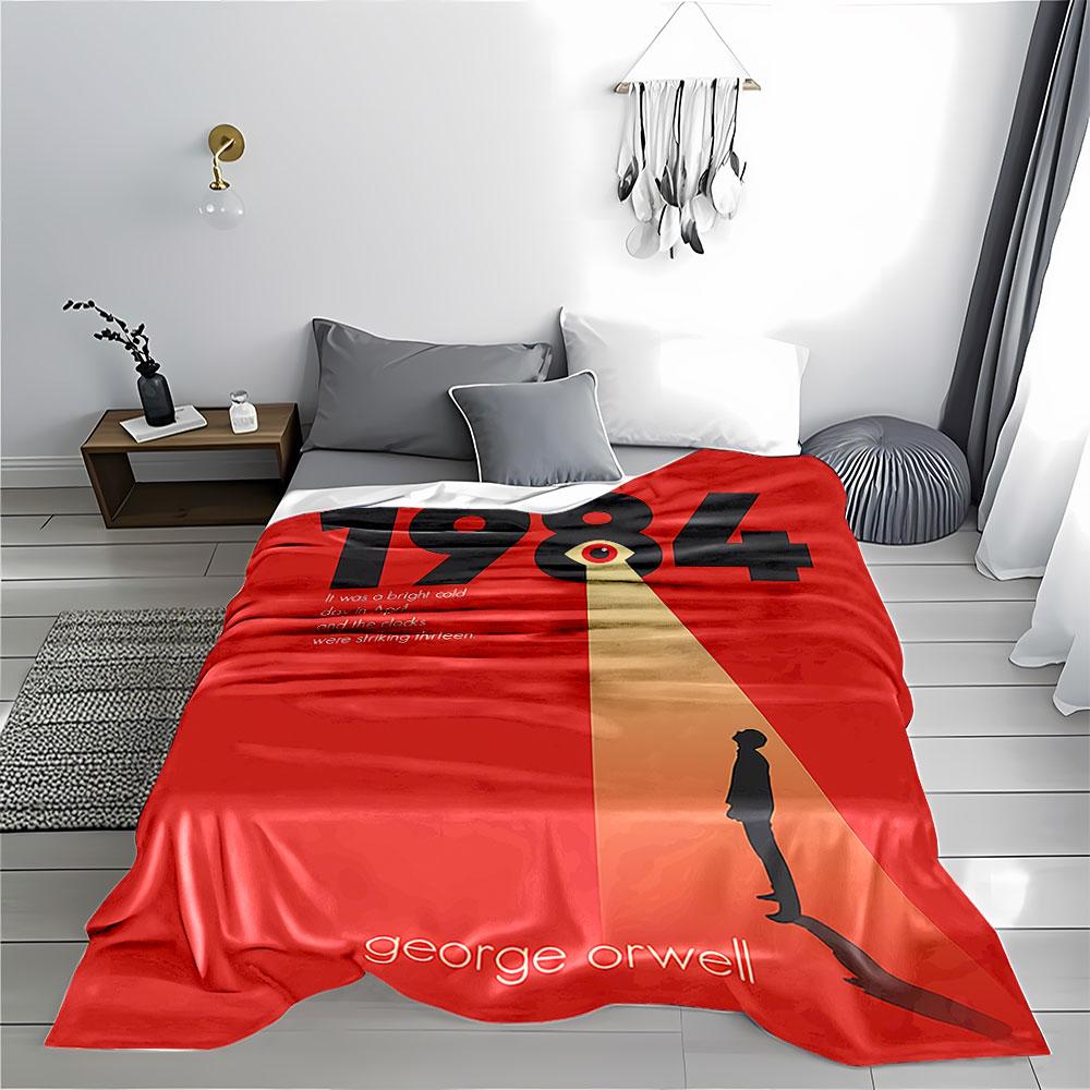 1984 Book Cover Blanket for All Seasons Blanket Lunch Break Throw Gift