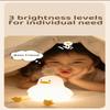 1Pc Cute Duck Led Night Light USB Rechargeable Nightlights Silicone Lamp Touch Switch Children Kid Bedroom Decoration Birthday Gift