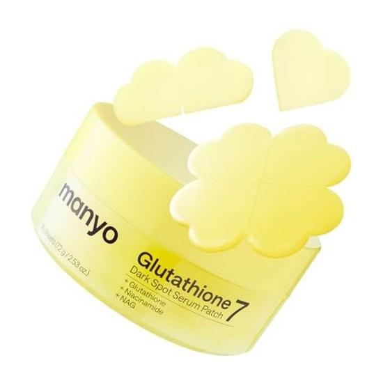 MANYO Glutathione 7 Dark Spot Serum Patch 30 Pieces Brightening Dullness Care Transparency Fragrance-free 99 Purity Eye Niacinamide
