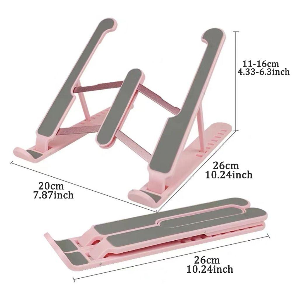 Aluminum Zinc Zinc Alloy Laptop Holder Stand ABS Foldable Laptop Stand Portable Laptop Cooling Bracket  Home