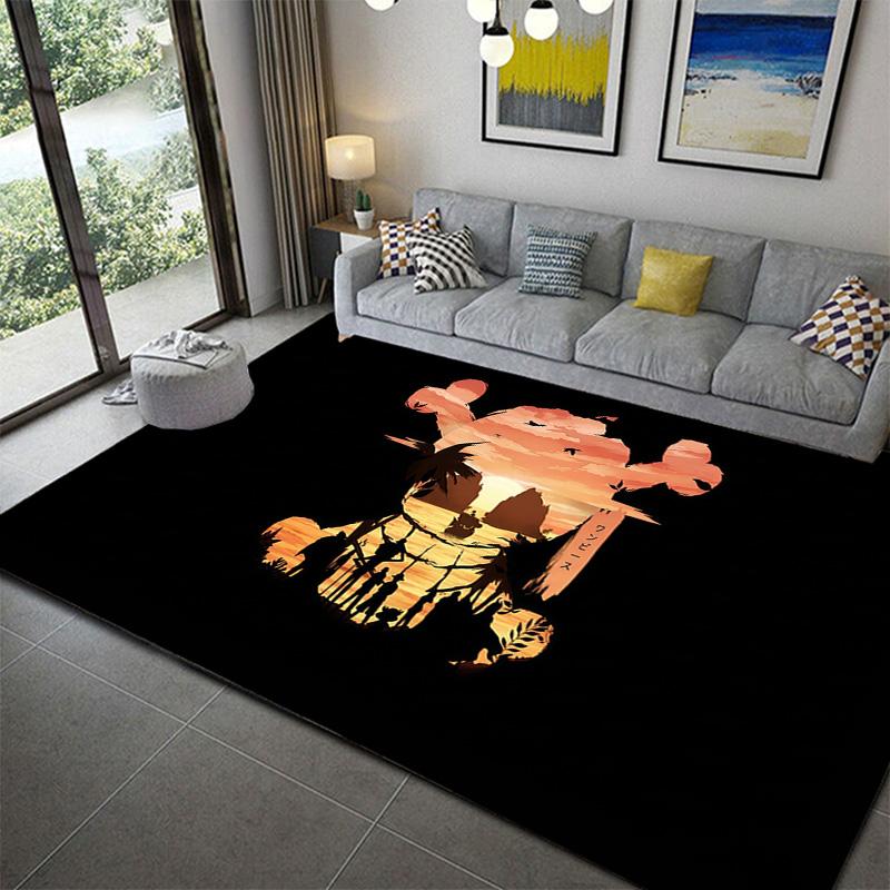 One Piece Indoor Home Area Rug Soft Non-Slip Mat for Bedroom Living Room