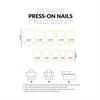 24pcs of Medium And Long French White Lines with Diamond-Encrusted Fingernail Nail Patch Creative Design Nail Patch Perfect Gift for Ladies.
