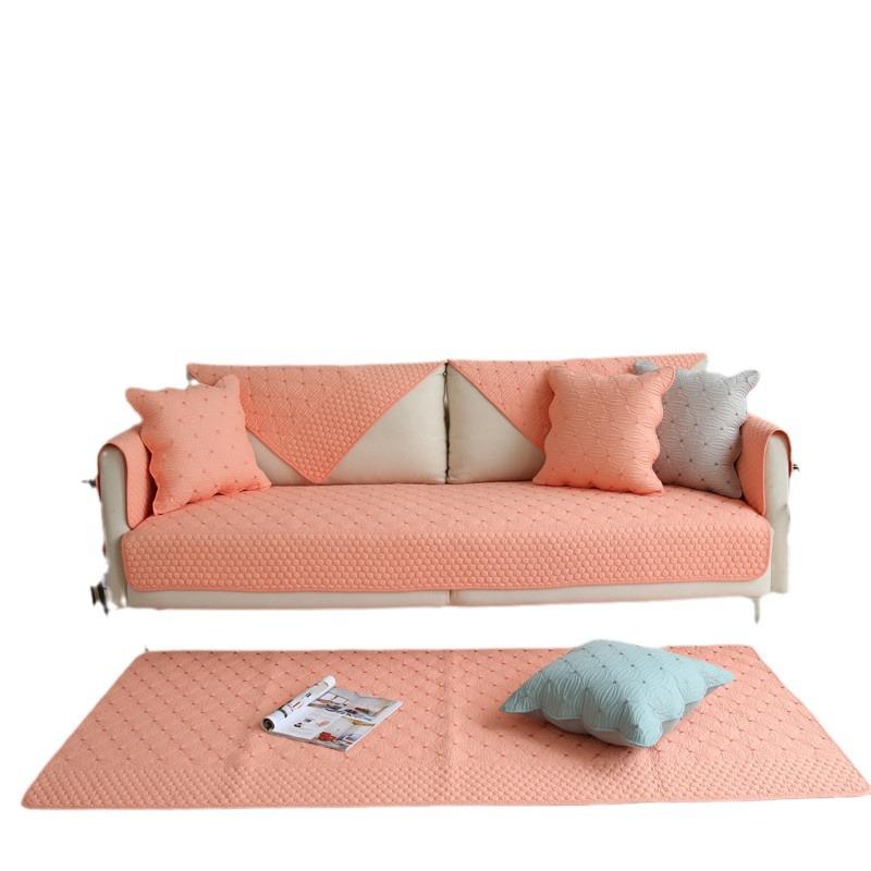 Cotton Lanterns Retro Non-Slip Sofa Cushion Cover, Seat Cushion Universal In All Seasons, Small Lantern Backrest Towel, Pure Cotton Thickened