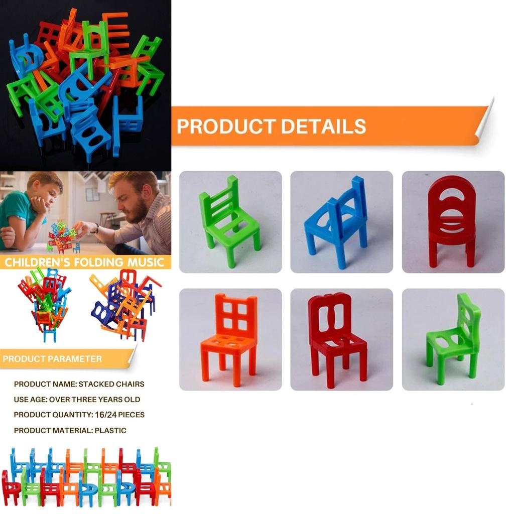 Chair Stacking Game Diy Children's Educational Toy For Balance And Coordination Development