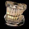 Hip Hop Zubní Grillz Pokovené Zubní Grillz Lesklý Kovový Kryt Zubů Pro Halloweenskou Párty Cosplay Vystoupení Hudební Festivaly