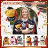 Graduation Bear Plush Keychain Soft Stuffed Animal Doll with Graduation Cap Tassel Suitable for Graduation Gifts and Souvenirs