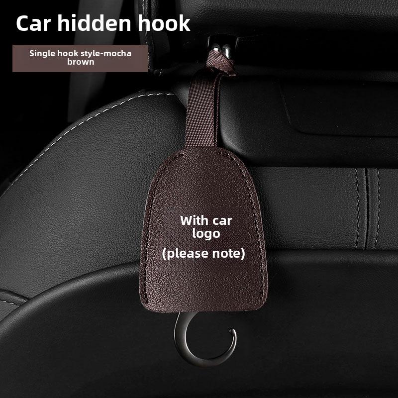 Dual-Purpose Hidden Car Seat Headrest Hook