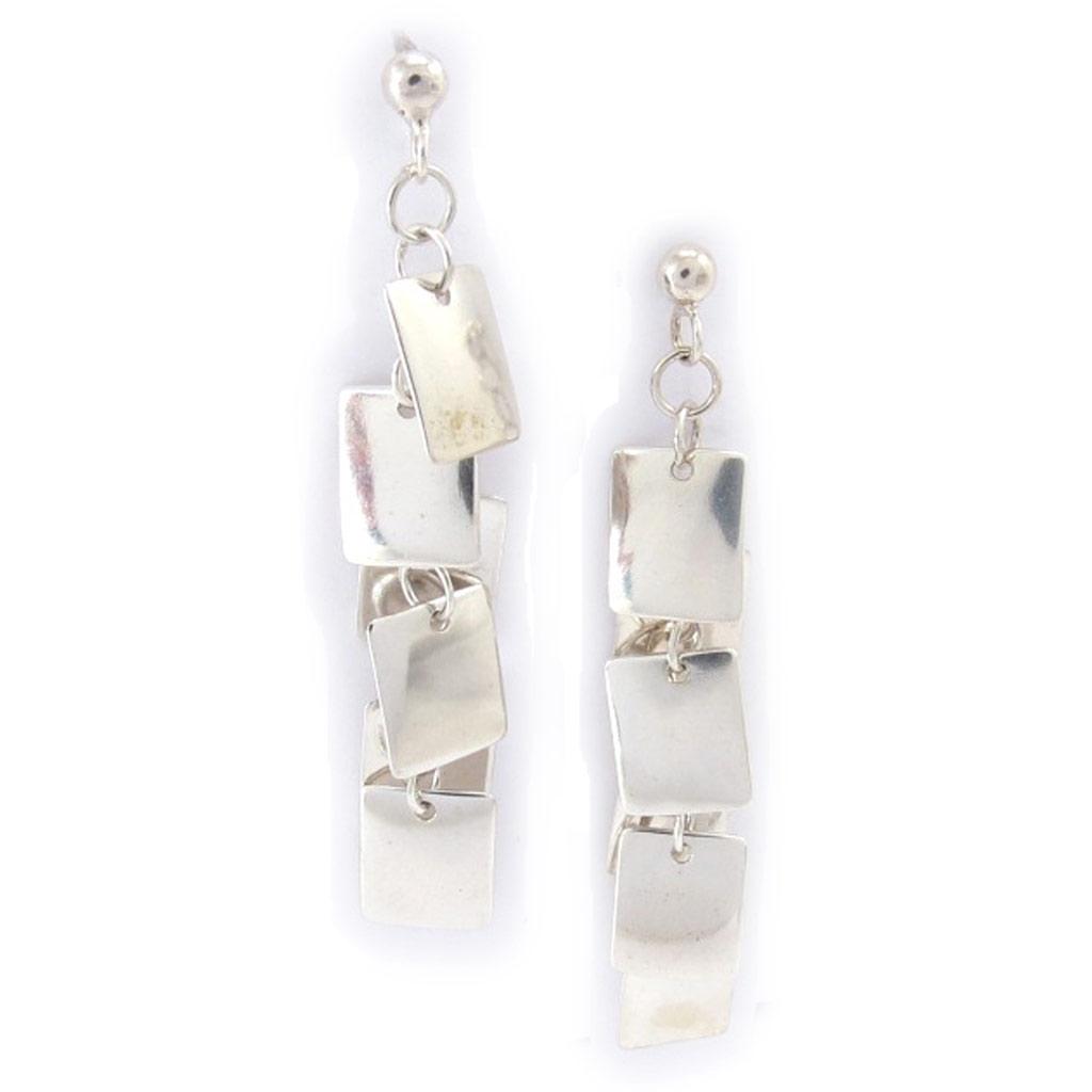 Les Trésors De Lily [B9541] - Silver Earrings 'Choreography'