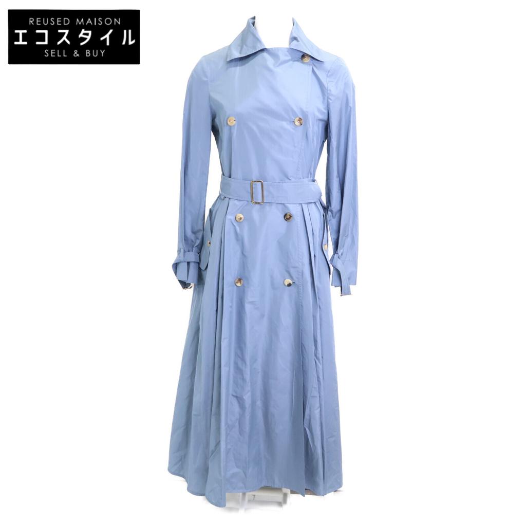 Max Mara 12210101 Blue Nylon Coat coat 38 blueUsed