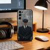 Tommy Shelby Phone Case Black Silicone Soft For Samsung S25,S24,S21,S22,S23,S30,Ultra,S20,Plus,Fe,Lite