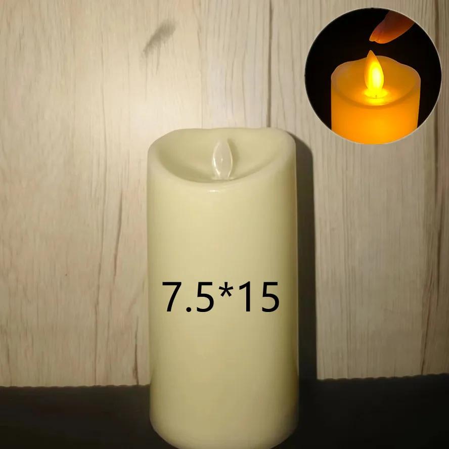 Flameless Flickering LED Candles Light Flameless Candles Battery Powered Candles for Wedding Decor Birthday Party Supplies Warm