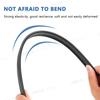 SEAMETAL Car Side Window Wiper Car Window Lift Rubber Strip Clear View Auto Side Window Filler Weatherstrip Noise Insulation