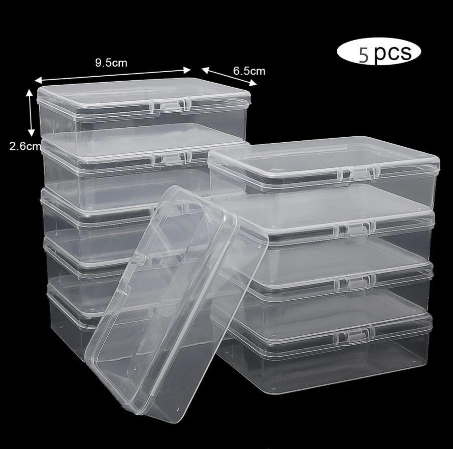 3/5/10Pcs Transparent Plastic Boxes Playing Cards Container Storage Case Packing Poker Game Card Box Board Games Card Organizer