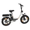 ZAZAWORK C16 City Folding Electric Bicycle 250W Motor 20 Inch Fat Tires 120Kg Load Outdoor Ride E-Bike With Tow Seat