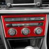 For Seat Leon MK3 2013 2014 2015 2016 2017 2018 2019 2020 Real Soft Carbon Fiber Sticker LHD RHD Car Central AC Button Panel