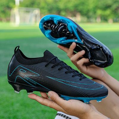 Help Low-Top Fly-Woven Football Shoes Men'S Low-Top Ag Spikes Grass Training Sports Football Shoes