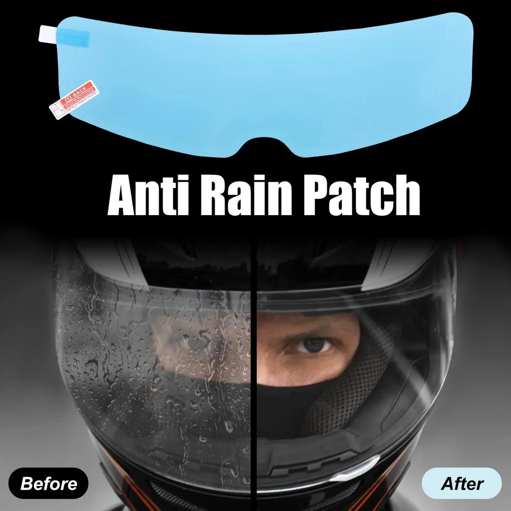 1/2PCS Motorcycle Helmet Clear Anti-Fog Rainproof Film Three Styles Lens Sticker Driving Safety Nano Coating Helmet Accessories