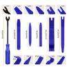 11/12pcs Auto Door Clip Panel Trim Removal Tools Kits Navigation Blades Disassembly Car Interior Conversion Repairing Tool
