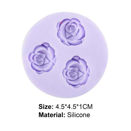 Baking Mold Rose Shape Easy to Clean Silicone Cake Cutter Mold for Party