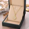 Four-leaf Clover Necklace Elegant Pendant Choker Versatile Accessory