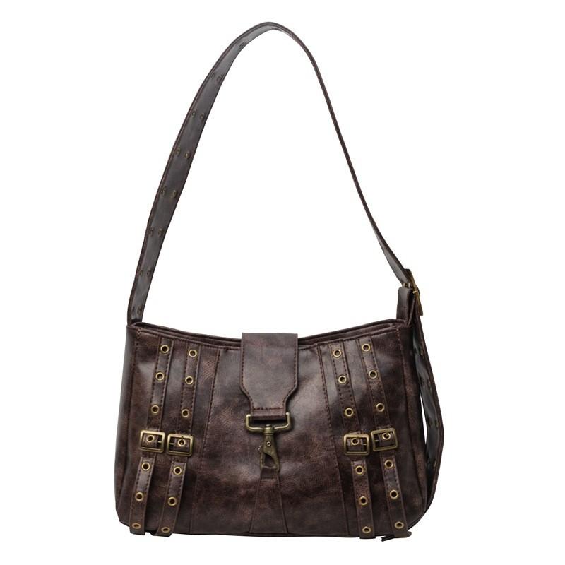 IELGY Retro Casual Large-Capacity One-Shoulder Commuter Messenger Bag