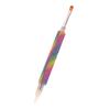 Shiny Diamond Nail Art Brush Double-Ended Dotting Pen Carving Flower Painting Pen Diy Manicure Tool Acrylic Uv Gel Extension