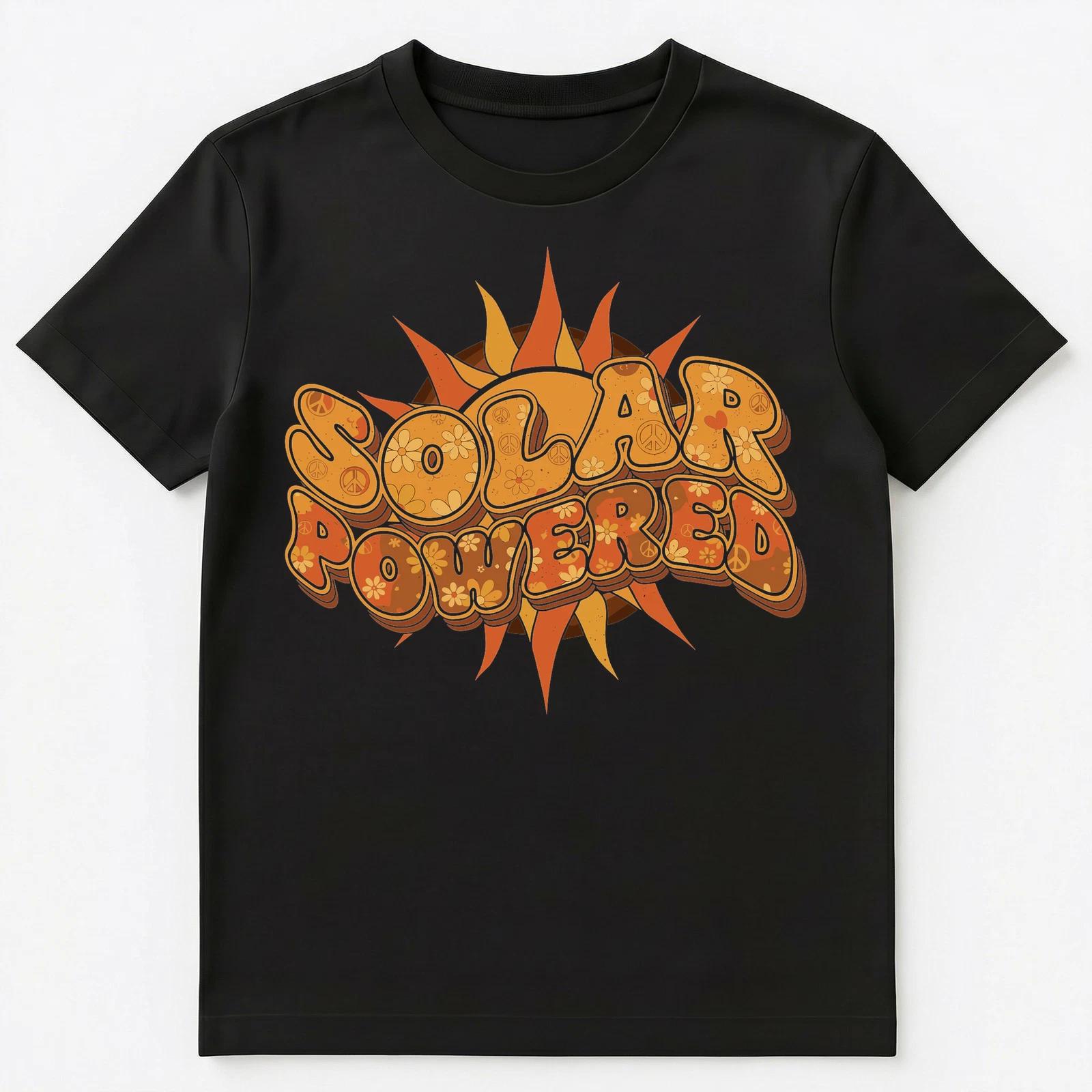 Solar Enthusiast Retro Peace Flower Power Energy Unisex T-Shirt 3XL
