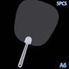 5Pcsmini Transparent Blank Fan Children Diy Blank Hand Fan Stage Performance Hand Fan Decor For Diy Craft Make Hand Graffiti Fan