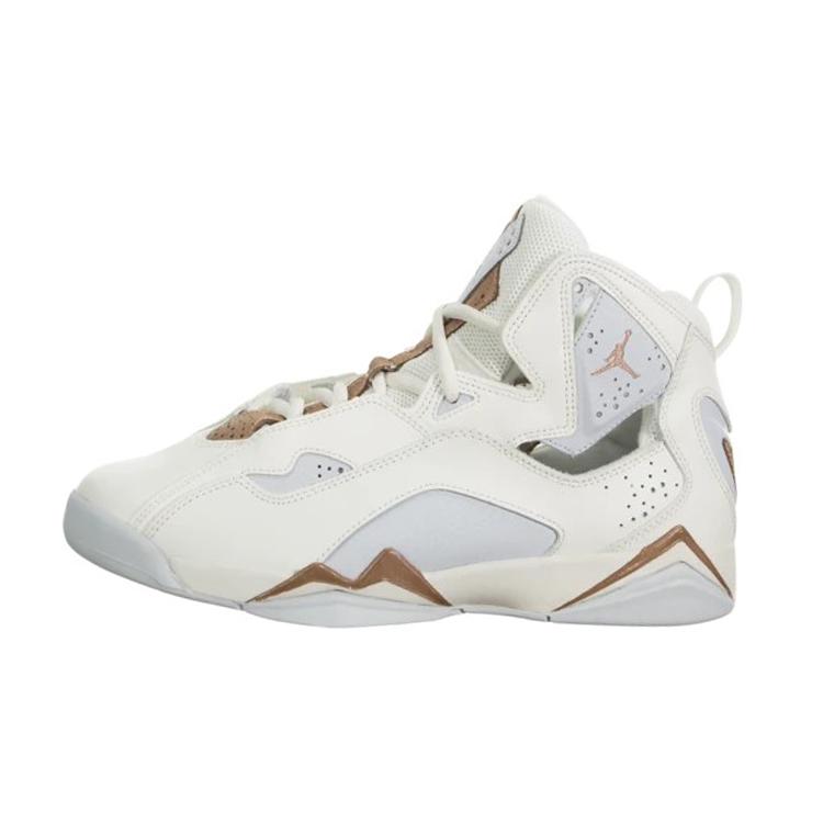 

Jordan Air Jordan 7 True Flight Slip Resistant Cushioning High top Children s Basketball Shoes White Upgraded Teenagers 342774-112 43