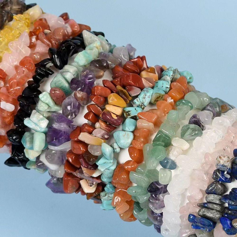 Stretch Band Irregular Stone Bracelets Adjustable Wrap Charm Hand Chain Jewelry