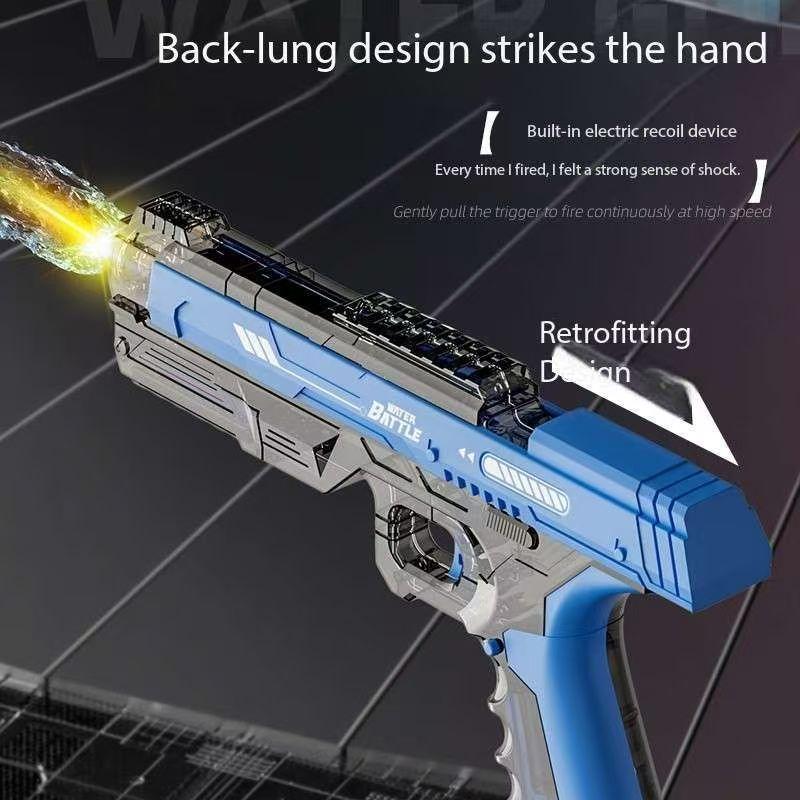 Non-Toxic New Summer Outdoor Beach Toy Water Guns Electric For Adults Powerful Squirt Automatic Water Suction Water Blasters For Kids Gift