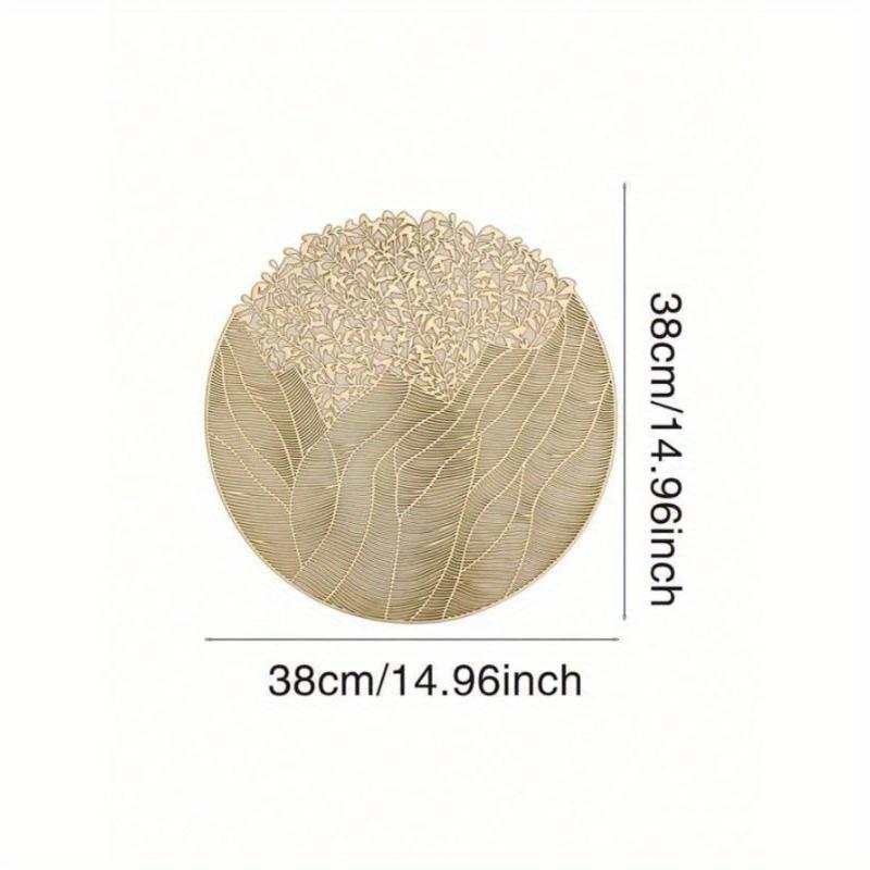 Placemats PVC Place Mats for Kitchen Table Indoor/Outdoor Washable Heat-Resistant Placemat Wipeable Dining Table Mats for Camping