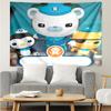 The-Octonauts Print Tapestry, Backdrop, Easy Setup, Ideal for Bedroom, Office & Living Room, with Aesthetic Wall Hanging Decor.
