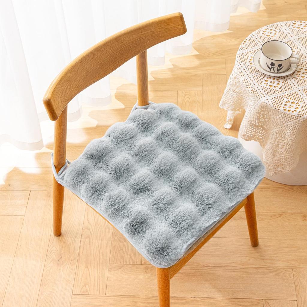 Plush Rabbit Winter Seat Cushion – Thick, Warm, and Comfortable for Long Sitting