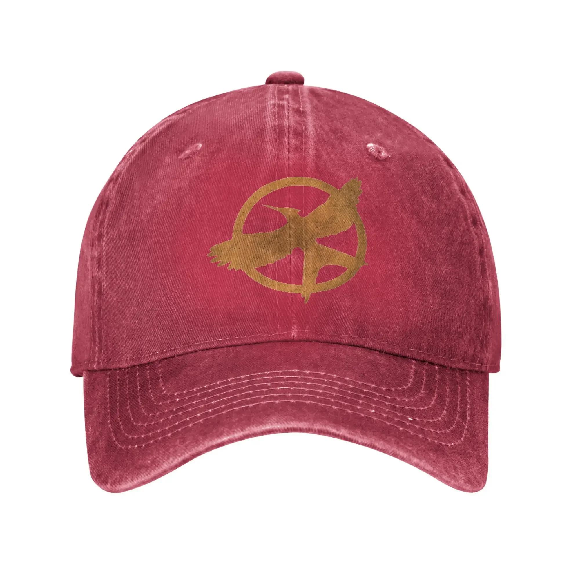 The Hunger Games Mockingjays Baseball Caps Unisex Distressed Denim Washed Headwear Katniss Peeta Rebellion Outdoor Soft Hat Adjustable