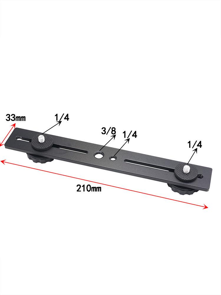 Doppelfunktions-Metall-Verlängerungsbügel mit Handyhalterung und Fülllicht für vertikale/horizontale Übertragungen