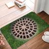 Tappetino Divertente Coperchio Tombino 3D Trappole Tappetino Ingresso Non-Scivolo Bagno Cucina Giardino Garage Tappeto