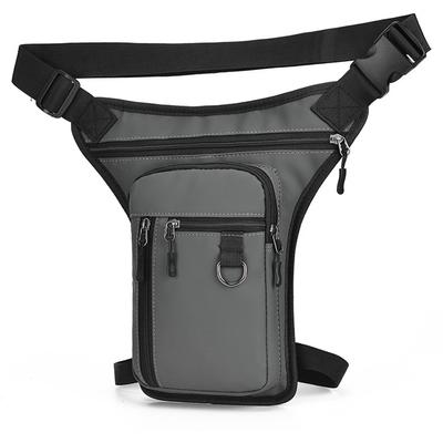 Men Motorcycle Leg Side Bag Waterproof Tactical Travel Purse PU Leather Motorbike Hip Leg Pack Outdoor Sports Ride Bag