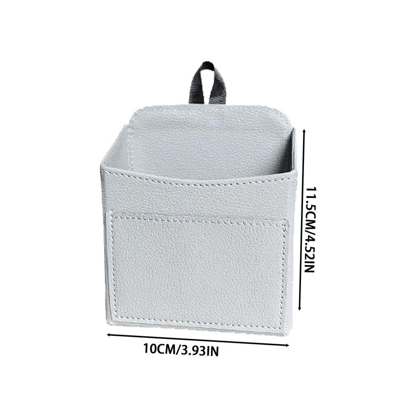 Auto Lüftungsschlitz Aufbewahrungstasche Auto Organizer Halter Armaturenbrett Luftauslass Hängende Ledertasche für Telefon Brille Schlüssel