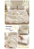 Class A Small Floral Cloud-like Cotton Bedding Set - Includes Duvet Cover, Sheet, Bed Skirt (3 pcs)
