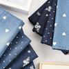 1M Gewaschener Baumwoll-Denim-Stoff Leicht Dünn Vintage Baumwolle Blau Denim Stoff Zum Nähen Kleid Tasche Hosen DIY Bekleidungsstoff