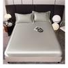 Ice Silk Bed Sheet Solid Color Cool Silk Mattress Protective Cover Anti Slip Color Ding Bed Cover Dust Cover