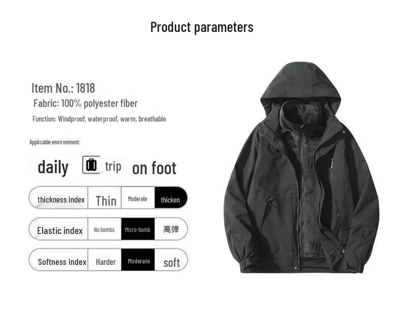 2026 Men's Waterproof/Windproof Outdoor Climbing Jacket – Trendy, High-Quality Workwear