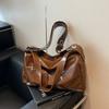 Women's PU Shoulder Bag Monochromatic Large Capacity Casual Bag Crossbody Bag Quality Trendy
