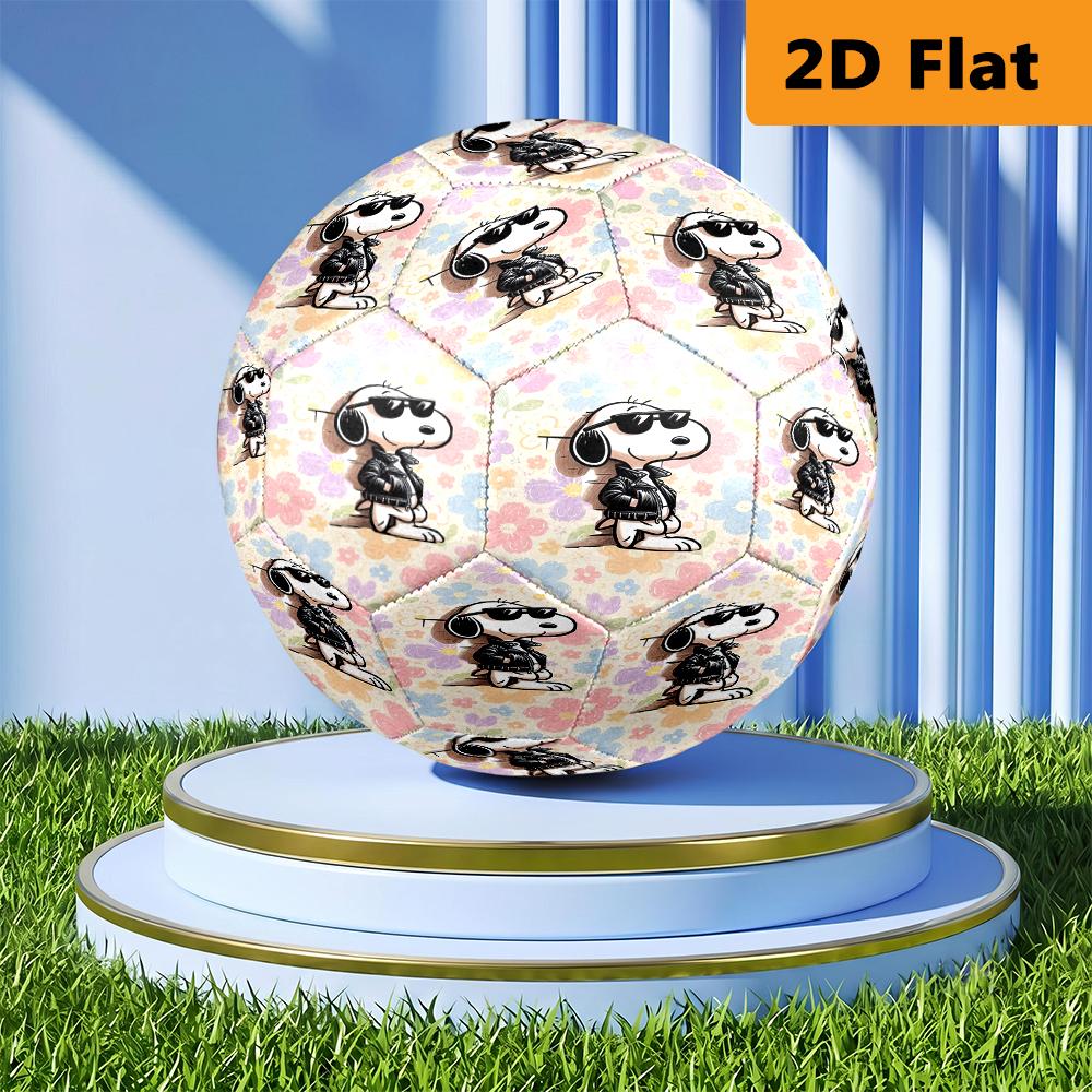 Snoopy Soccer Ball Suitable For Both Training And Competition No 11 Football Wearresistant And Slipresistant High Elasticity