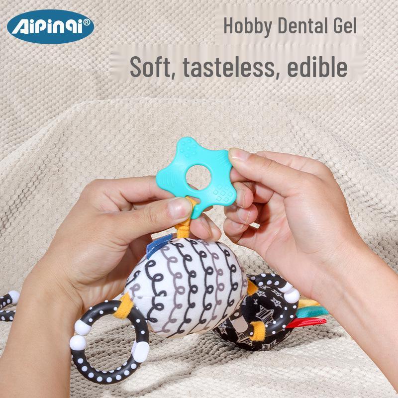 Aipinqi Baby Stroller Hanging Toy with Teether Rattle for Visual Development